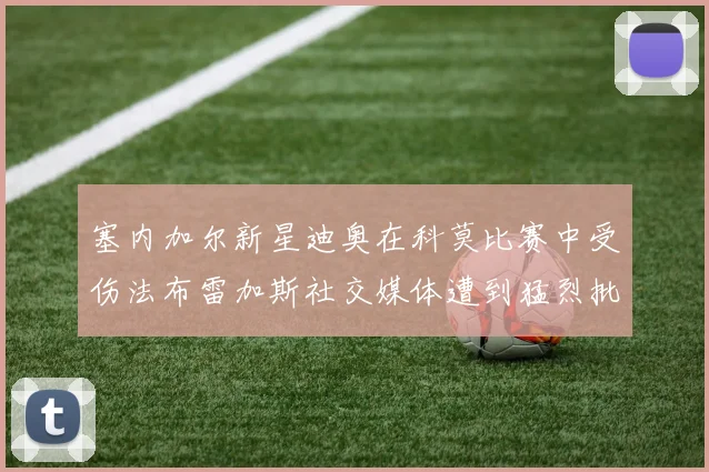 塞内加尔新星迪奥在科莫比赛中受伤法布雷加斯社交媒体遭到猛烈批评